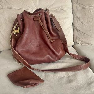 Bally Leather Drawstring Bag